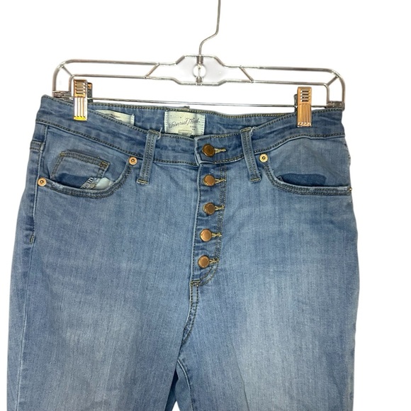 Universal Thread Jeans High Rise Skinny distressed holes button fly size 10 - Picture 5 of 12
